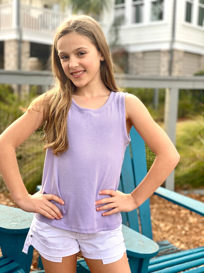 Lavender Muscle Tank