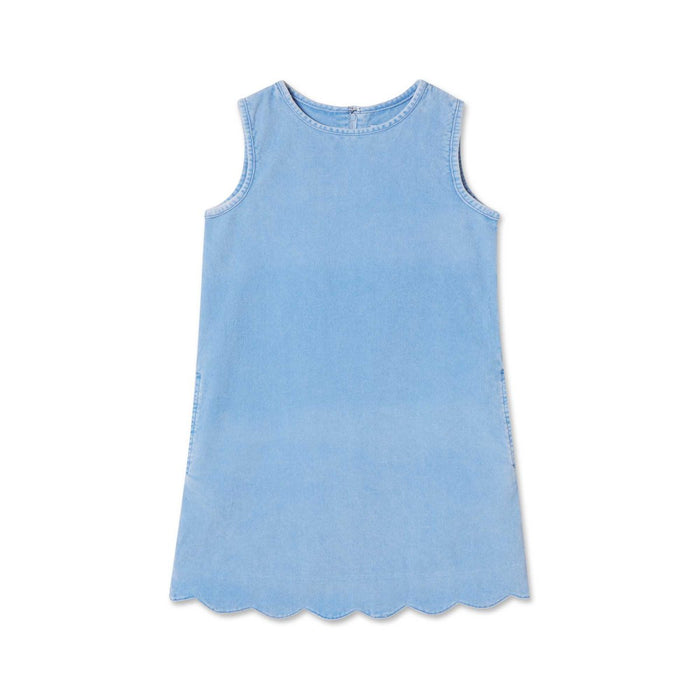 Washed Cord Piper Scallop Dress