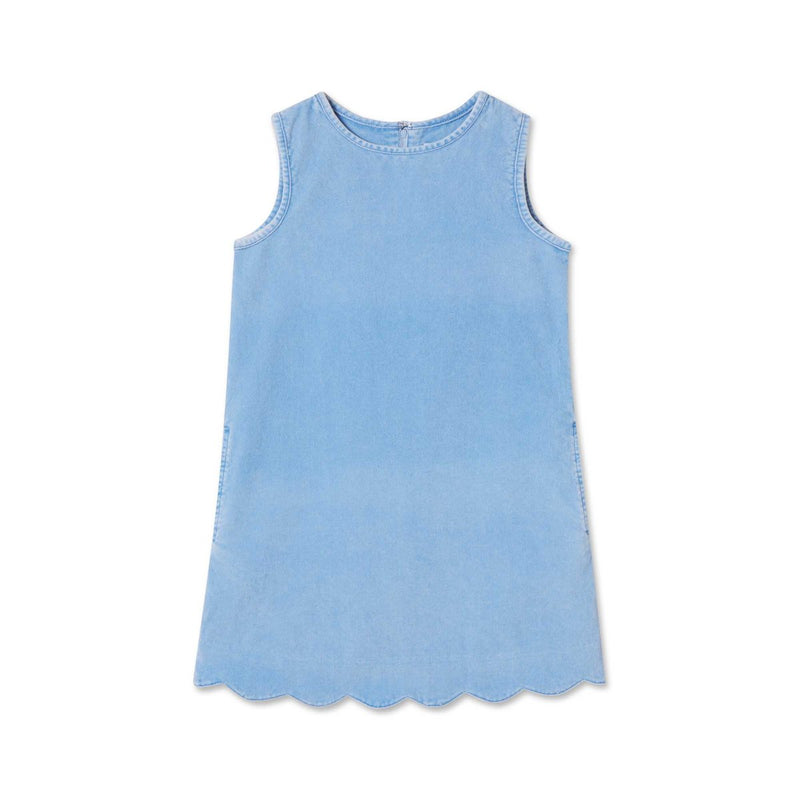 Washed Cord Piper Scallop Dress