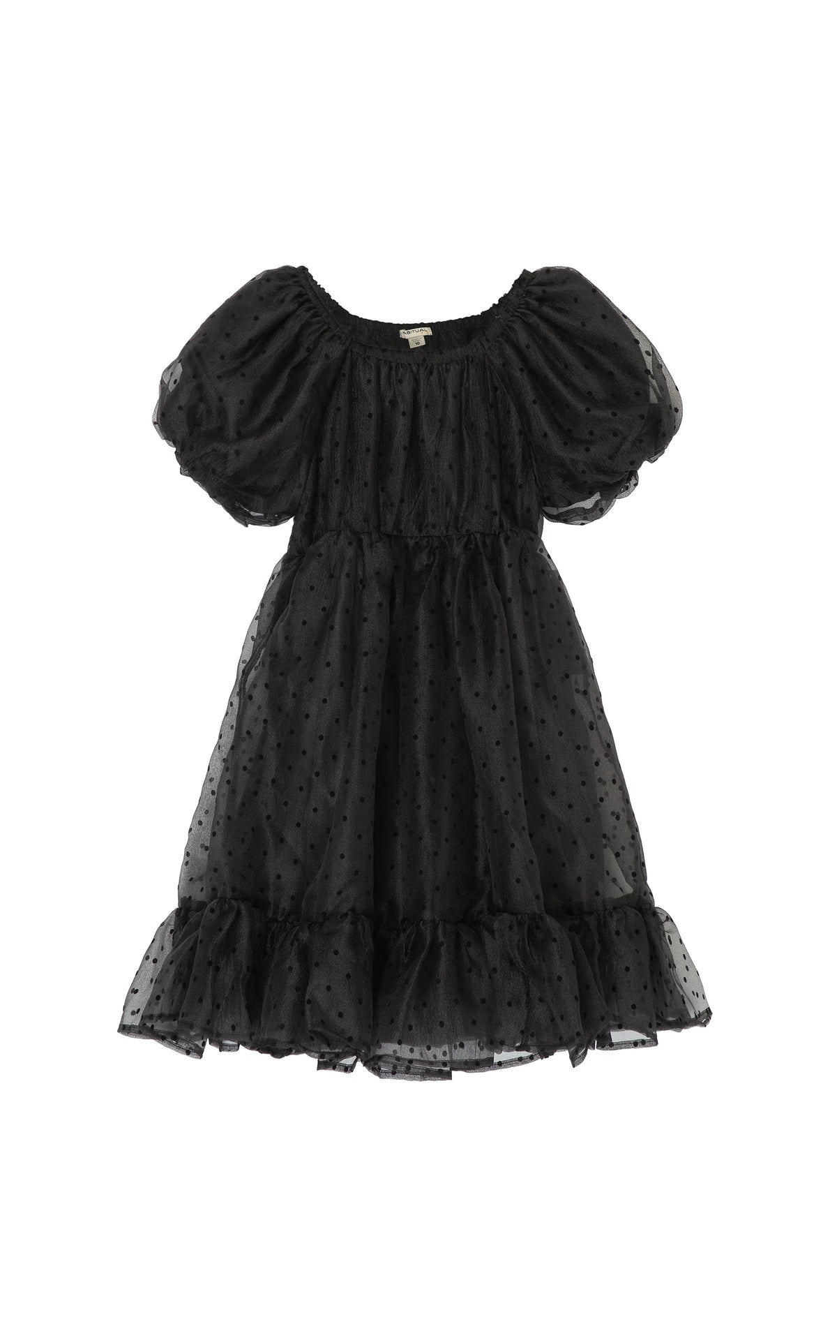 Habitual Dotted Babydoll Mini Dress Habitual Dotted Babydoll Mini Dress